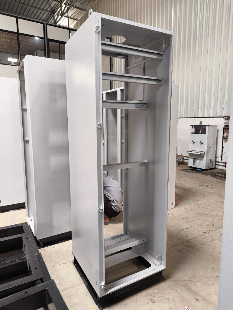 Single-Bay Floor-Standing Electrical Cabinet with Base Plinth
